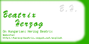 beatrix herzog business card